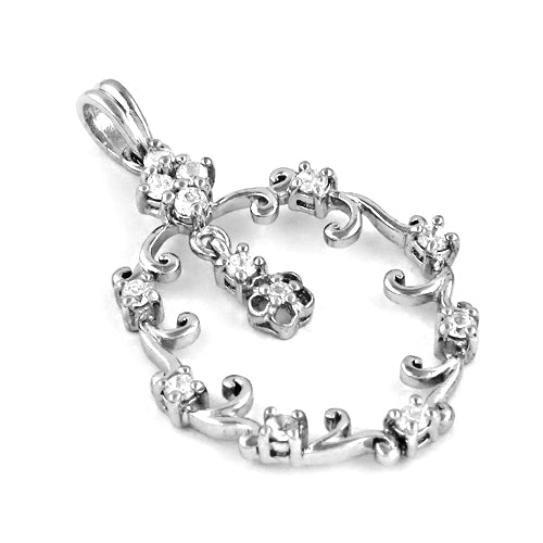 925 silver cubic zirconia pendant for women | daily wear
