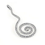 Load image into Gallery viewer, Silver Swirl Pendant with Crystals | Women's Fashion Jewelry
