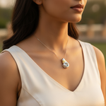 Load image into Gallery viewer, Silver Aquamarine Pendant for Women | Gemstone Jewelry Gift
