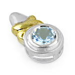 Load image into Gallery viewer, Silver Aquamarine Pendant for Women | Gemstone Jewelry Gift

