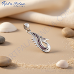 Load image into Gallery viewer, 925 Silver Dragon Pendant with Gemstones | Women's Jewelry Gift
