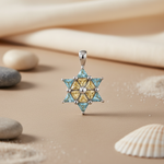 Load image into Gallery viewer, 925 Silver Gemstone Star Pendant for Women | Fine Jewelry
