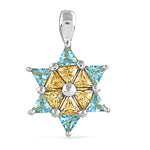 Load image into Gallery viewer, 925 Silver Gemstone Star Pendant for Women | Fine Jewelry
