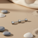 Load image into Gallery viewer, Silver Cubic Zirconia Bar Pendant for Women | Daily Wear Jewelry
