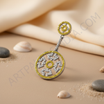 Load image into Gallery viewer, 925 Silver Yellow Sapphire Pendant Necklace for Women
