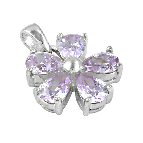 925 Silver Amethyst Flower Pendant for Women | Gift Jewelry