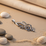 Load image into Gallery viewer, 925 Silver Sapphire Pendant | Women's Sapphire Jewelry Gift
