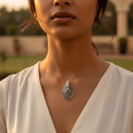 Load image into Gallery viewer, 925 Silver Pearl &amp; Marcasite Pendant for Women | Elegant Jewelry
