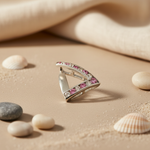 Load image into Gallery viewer, 925 Silver Pink &amp; White Gemstone Pendant for Women | Daily Wear
