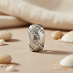 Load image into Gallery viewer, Silver Cubic Zirconia Bead for Jewelry Making | DIY Supplies
