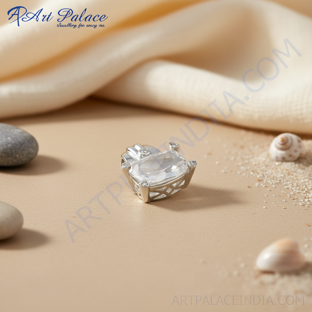 Silver Moonstone Pendant for Women | Gemstone Jewelry Gift