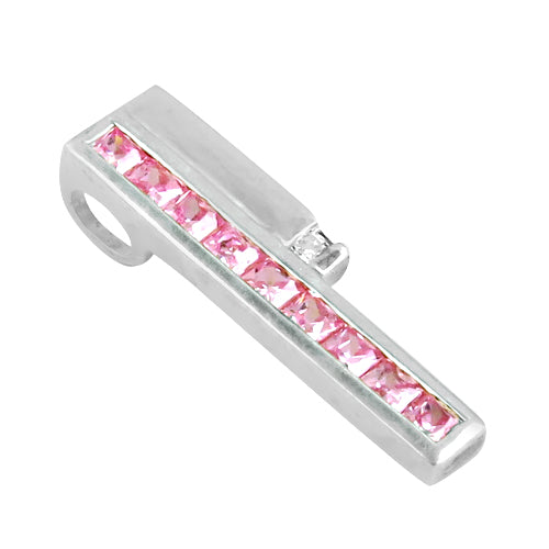 925 silver pink gemstone pendant for women | fashion jewelry