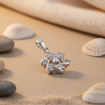 Load image into Gallery viewer, 925 Silver Cubic Zirconia Flower Pendant | Women's Jewelry Gift
