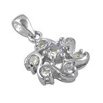 Load image into Gallery viewer, 925 Silver Cubic Zirconia Flower Pendant | Women's Jewelry Gift
