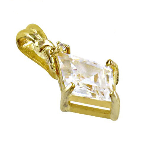 Gold plating diamond cut pendant | for women | daily wear jewelry