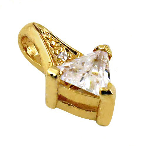 gold plating Trillion Diamond Pendant for Women | Fine Jewelry Gift