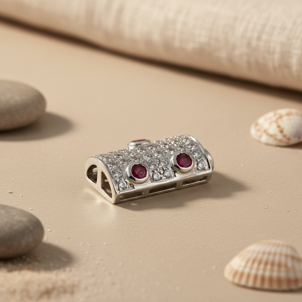 Silver Ruby Pendant for Women | Gemstone Jewelry Gift