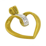Load image into Gallery viewer, gold plating Heart Diamond Pendant for Women | Elegant Jewelry Gift
