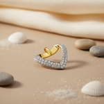 Load image into Gallery viewer, Diamond Heart Pendant in gold plating and Silver for Women
