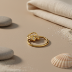 Load image into Gallery viewer, gold plating Clover Diamond Ring | Women's Ring | Gift
