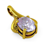 Load image into Gallery viewer, gold plating Oval Stone Pendant for Women | Daily Wear Necklace
