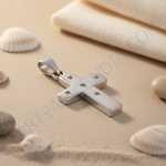 Load image into Gallery viewer, 925 Silver Cross Pendant with Gemstones for Women
