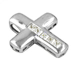 Load image into Gallery viewer, Silver Cross Pendant with Cubic Zirconia | Women's Jewelry Gift
