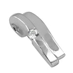 Load image into Gallery viewer, Silver Pendant with White Gemstone | Daily Wear Jewelry for Women
