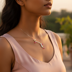 Load image into Gallery viewer, 925 Silver Pink Crystal Pendant for Women | Fashion Jewelry
