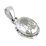 Load image into Gallery viewer, 925 Silver Oval Cut CZ Pendant for Women | Elegant Jewelry
