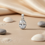 Load image into Gallery viewer, 925 Silver Oval Cut CZ Pendant for Women | Elegant Jewelry
