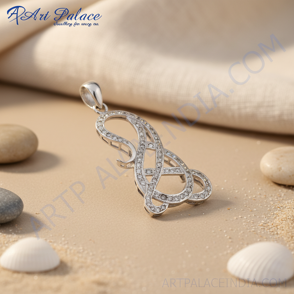 925 Silver Treble Clef Pendant | Music Note Jewelry Gift