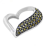 Load image into Gallery viewer, 925 Silver Heart Pendant with Gemstones for Women | Gift Jewelry
