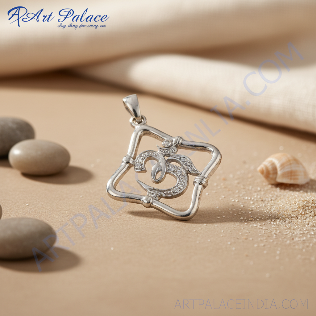 925 Silver Om Pendant for Women | Religious Jewelry