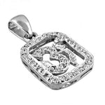 Load image into Gallery viewer, 925 Silver Om Pendant for Women | Diamond Accent | Religious Jewelry
