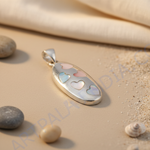 Load image into Gallery viewer, 925 Silver Mother of Pearl Heart Pendant for Women
