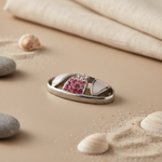Load image into Gallery viewer, Silver Pink Crystal Accent Pendant for Women | Fashion Jewelry
