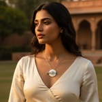 Load image into Gallery viewer, Silver Pearl Pendant with CZ - Women&#39;s Fashion Jewelry
