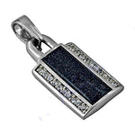 Load image into Gallery viewer, Silver Blue Sandstone Pendant Necklace for Women | Gift Jewelry
