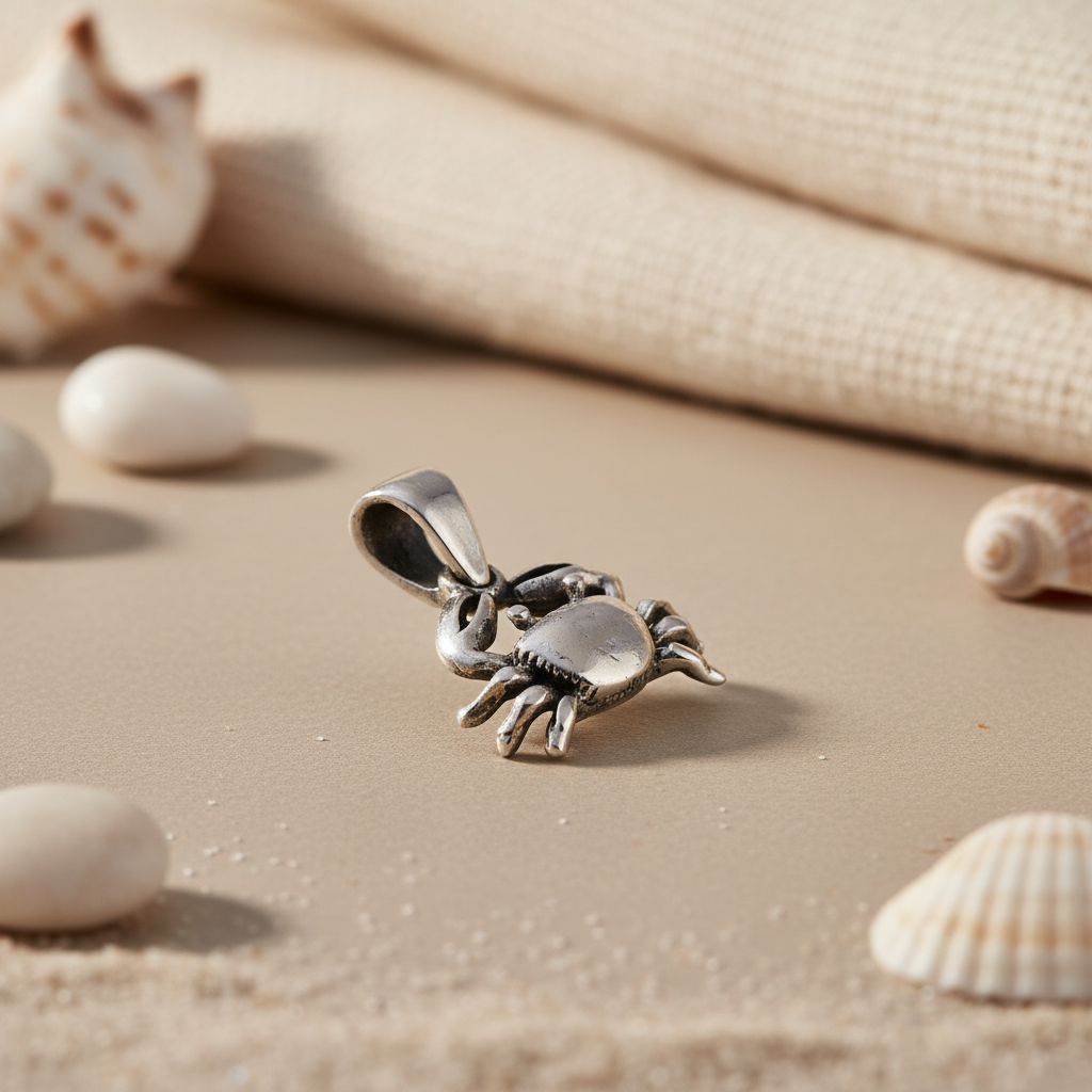 925 Silver Crab Pendant Necklace | Animal Jewelry for Women