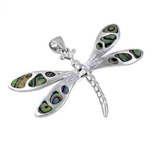 925 silver dragonfly pendant necklace | mother of pearl | gift