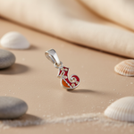 Load image into Gallery viewer, 925 Silver Enamel Number 5 Pendant for Women | Charm Jewelry
