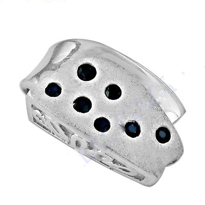 925 silver blue sapphire ring for women | gift jewelry