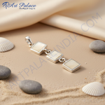 Load image into Gallery viewer, 925 Silver Mother of Pearl Pendant for Women | Modern Jewelry
