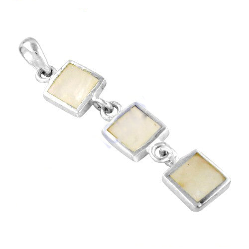925 silver mother of pearl pendant for women | modern jewelry