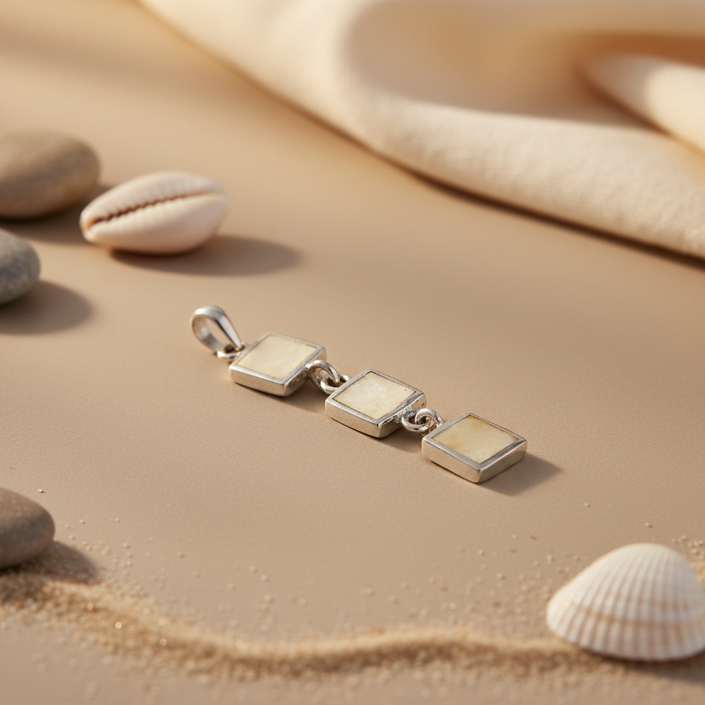 925 Silver Mother of Pearl Pendant for Women | Modern Jewelry