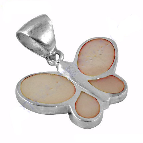 925 silver butterfly pendant for women | mother of pearl