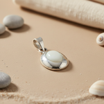 Load image into Gallery viewer, 925 Silver Oval Pendant for Women | Daily Wear Necklace
