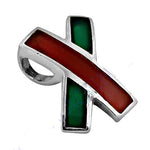 Load image into Gallery viewer, 925 Silver Red &amp; Green Gemstone Pendant | For Women
