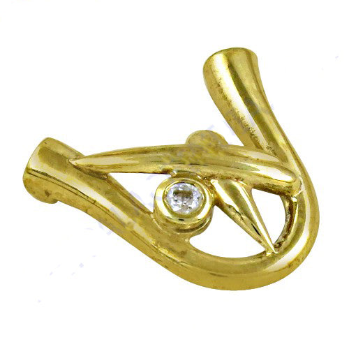 gold plating Ring with White Stone for Women | Daily Wear Jewelry